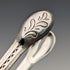 Circa 1800 British Antique Sterling Silver Sugar Tongs 25g George Smith IV